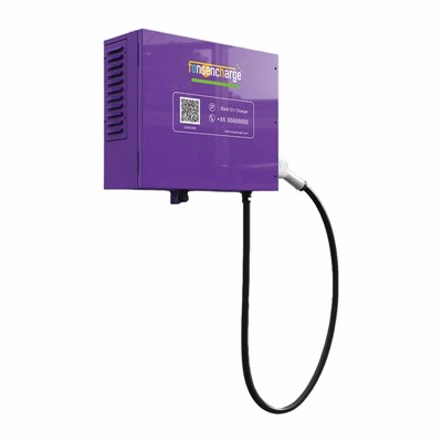 Vægmonteret DC EV -oplader 40 kW